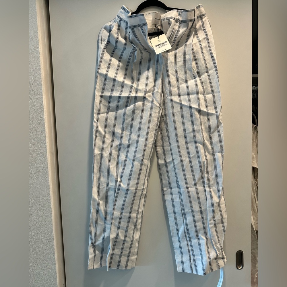 Reformation Alex Linen Pants Size 0 - Picture 4 of 7